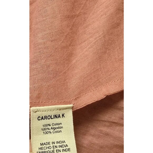 Anthropologie Carolina K Dress Size Medium Carmen Ruffled Tiered Pink Moon Print - Picture 10 of 10